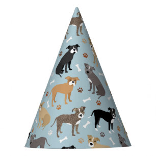 Chapeaux De Fêtes Poches et os Pitbulles