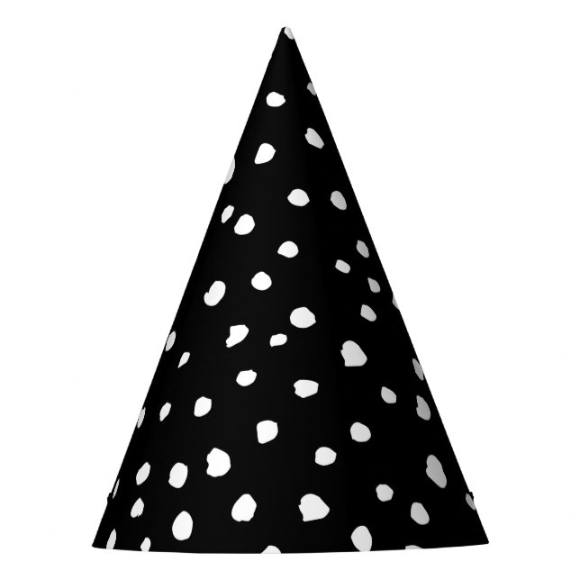 Chapeaux De Fêtes Points dalmatiens, Zones dalmatiennes, Noir et Bla (Devant)