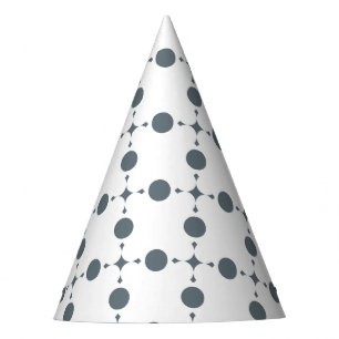 Chapeaux De Fêtes Points gris, motif à pois, points, pois