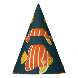 Chapeaux De Fêtes Poisson Frénétique : Conception Vintage sans joint
