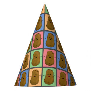 Chapeaux De Fêtes Pomme de terre de style Pop Art