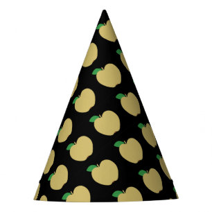 Chapeaux De Fêtes Pomme d'or en noir
