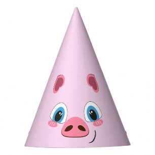 Chapeaux De Fêtes Porcelet mignon, grands yeux bleus