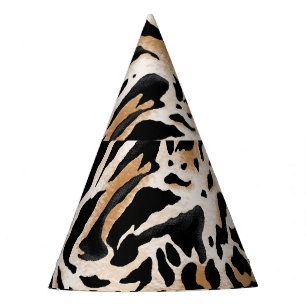 Chapeaux De Fêtes Poster de animal : Leopard Zebra Tiger