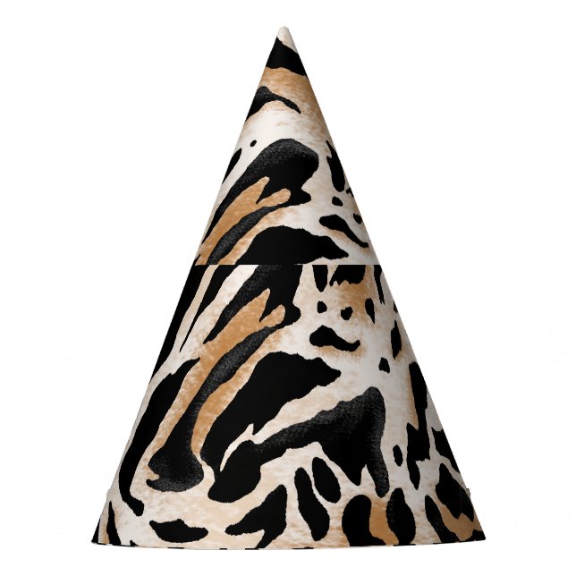 Chapeaux De Fêtes Poster de animal : Leopard Zebra Tiger (Devant)