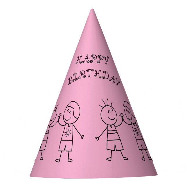 Chapeaux De Fêtes premier coup heureux casquette d'anniversaire (Devant)