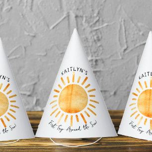 Chapeaux De Fêtes Premier Voyage Autour Du Soleil 1Er Anniversaire