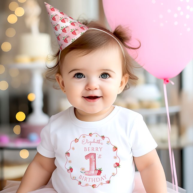 Chapeaux De Fêtes Première partie du Berry aux fraises d'aquarelle (Créateur téléchargé)