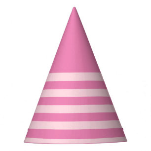 Chapeaux De Fêtes Princesse rose pâle et rose rayé