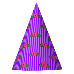 Chapeaux De Fêtes Princesse Rosebud Stripes-1-PAPIER CASQUETTES