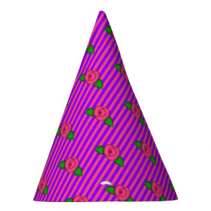 Chapeaux De Fêtes Princesse Rosebud Stripes-4-PAPIER CASQUETTES