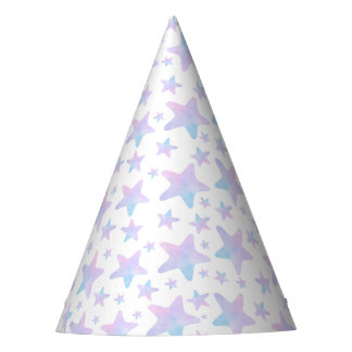Chapeaux De Fêtes Purple Blue stars Princess Theme Anniversaire