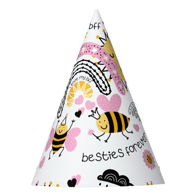 Chapeaux De Fêtes Queen Bees Best Friends Forever Cute (Devant)