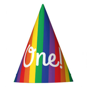 Chapeaux De Fêtes Rainbow Cute Kid's Birthday Party