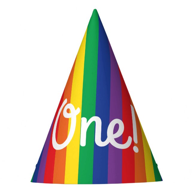 Chapeaux De Fêtes Rainbow Cute Kid's Birthday Party (Devant)