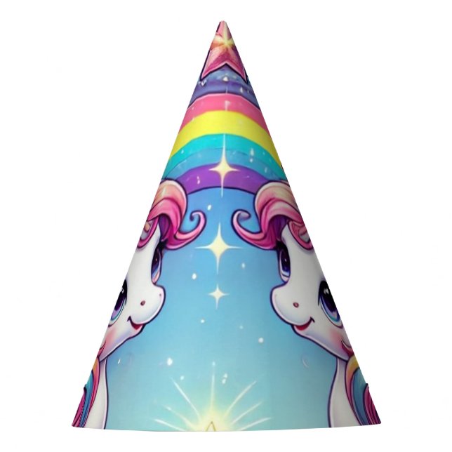 Chapeaux De Fêtes Rainbow Royalty Unicorns (Devant)