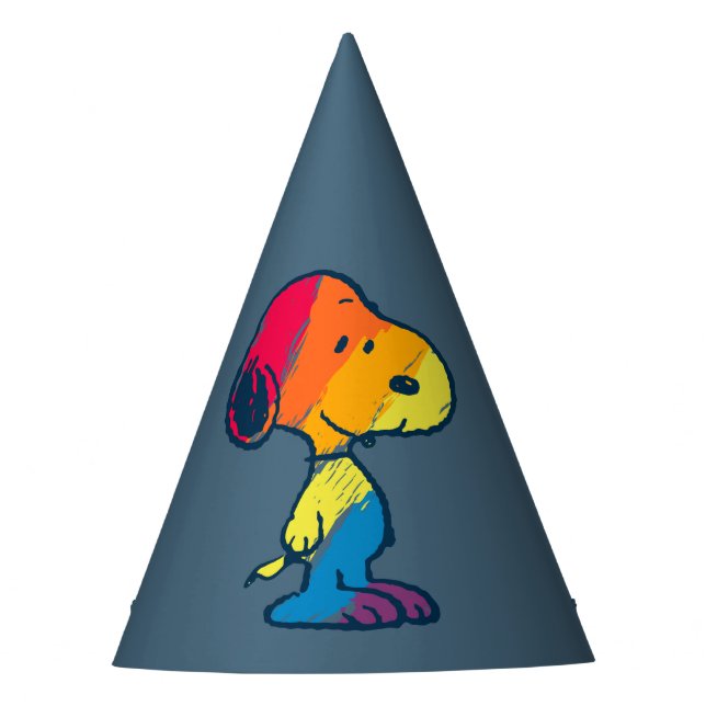 Chapeaux De Fêtes Rainbow Snoopy (Devant)