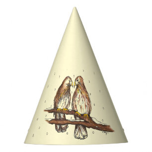 Chapeaux De Fêtes Red Tail Hawk Inséparable Noël neige