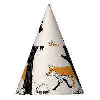 Renard, hibou, arbre, vintage sans soudure.