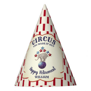 Chapeaux De Fêtes Retraite personnalisée des éléphants de cirque Vin