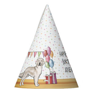 Chapeaux De Fêtes Rétrover doré crème Couleur Joyeux Anniversaire