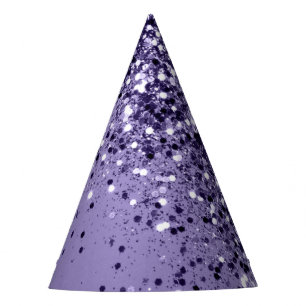 Chapeaux De Fêtes Rêve de Parties scintillant ULTRA VIOLET #1