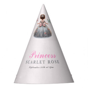 Chapeaux De Fêtes Robe princesse en argent rose Fête d'anniversaire