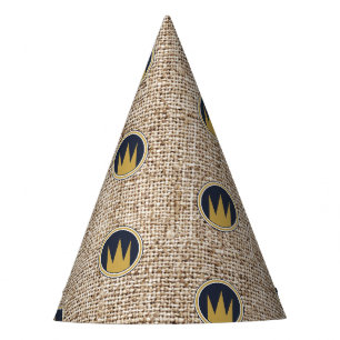 Chapeaux De Fêtes Roi Wild Thing Couronne Dorée Toile de Jute Fête d
