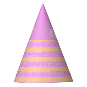 Chapeaux De Fêtes Rose Géométrique 