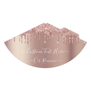 Chapeaux De Fêtes Rose Gold Blush Parties scintillant Votre Casquett