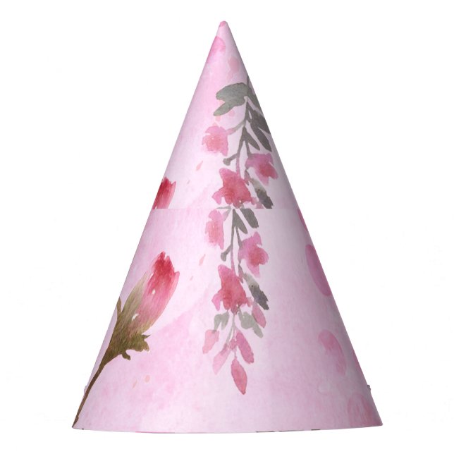 Chapeaux De Fêtes Rosebuds, pois : floral d'été. (Devant)