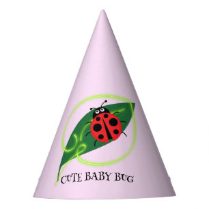 Chapeaux De Fêtes Rouge mignonne coccinelle Vert Amour Feuil enfant