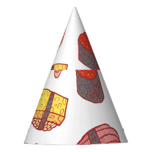 Chapeaux De Fêtes Roulettes de sushi, gribouillis, papier peint colo