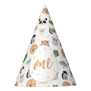 Chapeaux De Fêtes safari animal 1er anniversaire garçon casquette pa