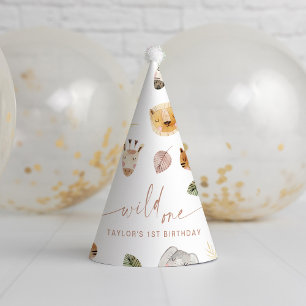 Chapeaux De Fêtes SAFARI Jungle Animaux 1er Anniversaire