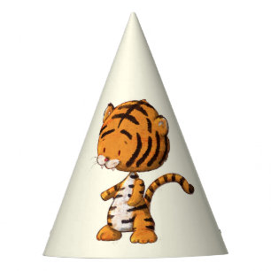 Chapeaux De Fêtes Safari Tigre premier anniversaire