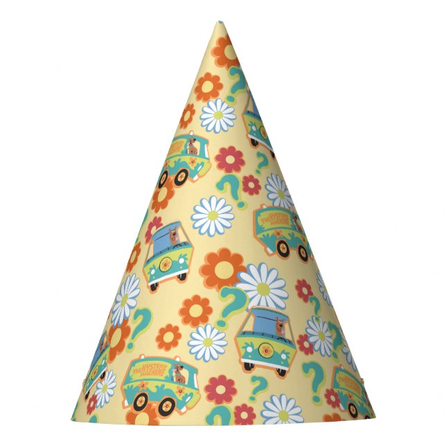 Chapeaux De Fêtes Scooby-Doo Mystery Motif de fleurs (Devant)