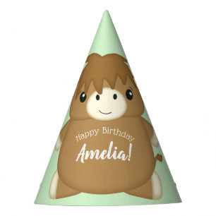 Chapeaux De Fêtes Scottish Highland Coo Cow fête d'anniversaire