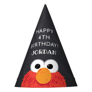 Chapeaux De Fêtes Sesame Street Elmo Chalkboard Anniversaire