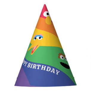 Chapeaux De Fêtes Sesame Street Pals Rainbow