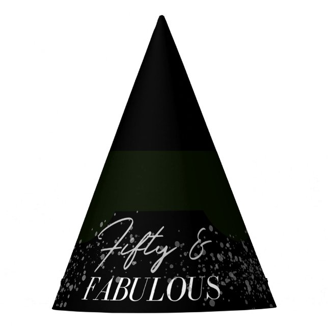 Chapeaux De Fêtes Silver Confetti 50 et Fabulous Casquette Party (Devant)