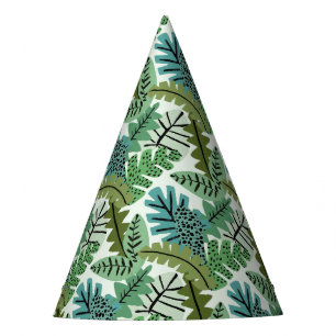 Chapeaux De Fêtes Simple mignonne Jungle Safari Feuille