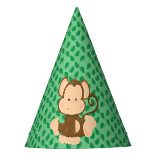Chapeaux De Fêtes Singe de la partie d'animaux de safari de bébé