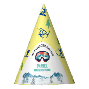 Chapeaux De Fêtes Ski de fête d'anniversaire Snowboard