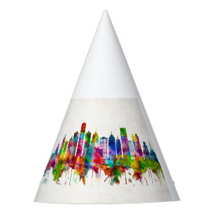 Chapeaux De Fêtes Skyline de Detroit Michigan