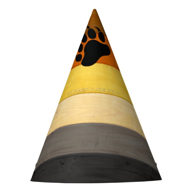 Chapeaux De Fêtes SlipperyJoe's Bear Pride drapeau de la texture du  (Devant)