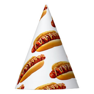 Chapeaux De Fêtes SlipperyJoe's Hotdog viande hachée grill