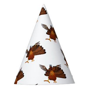 Chapeaux De Fêtes SlipperyJoe's Thanksgiving gobble de manière respo