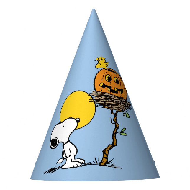 Chapeaux De Fêtes Snoopy & Bois Nid Avec Jack O'Lantern (Devant)
