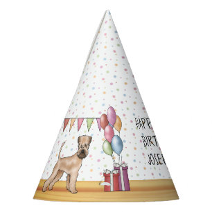 Chapeaux De Fêtes Soft-Coated Wheaten Terrier Pastel Joyeux Annivers